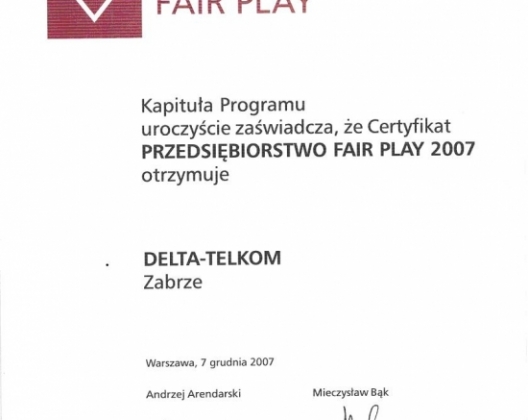 Przedsiębiorstow FAIR PLAY 2007